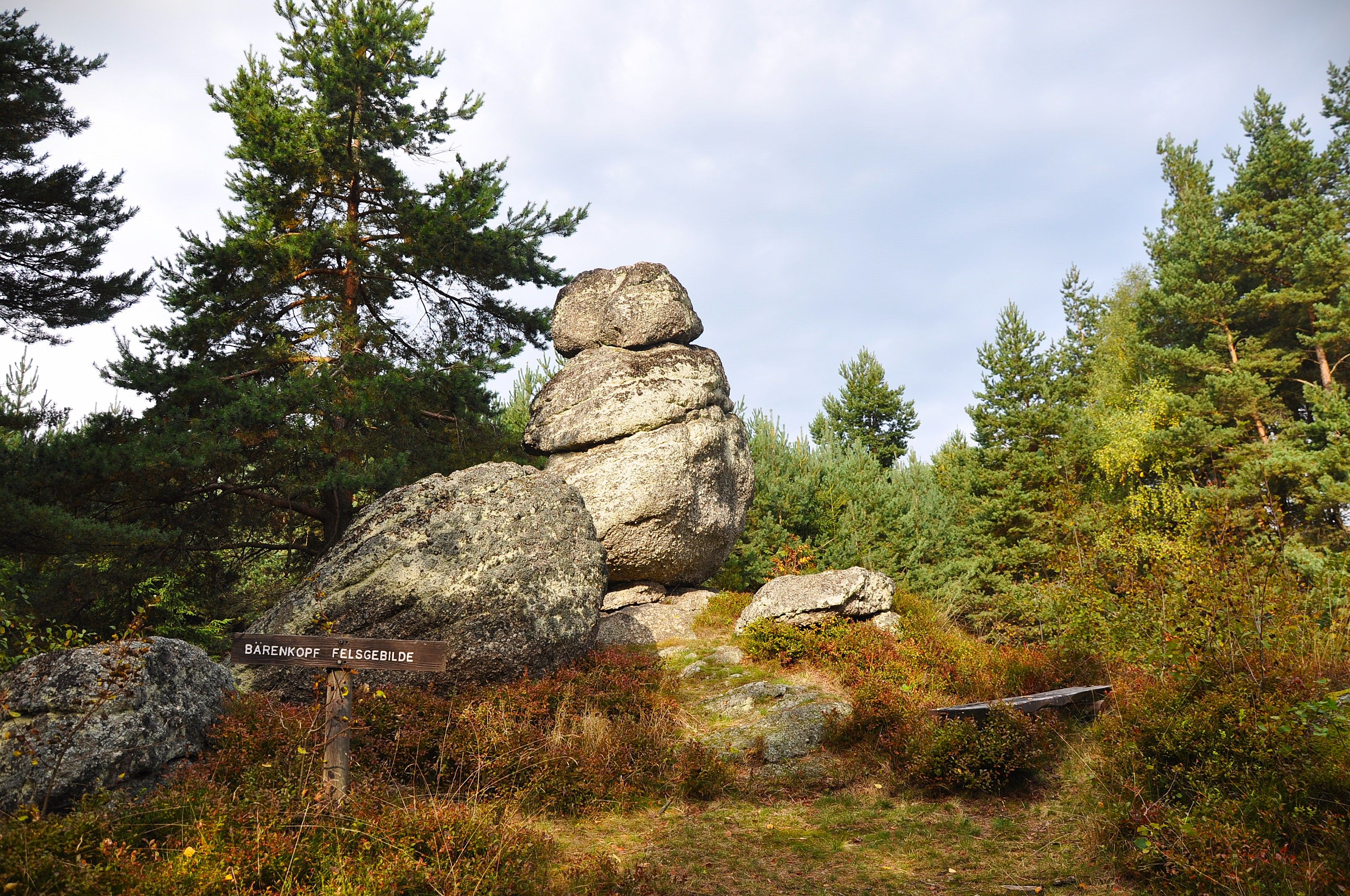 Granitformation Bärenkopf im Naturpark Nordwald