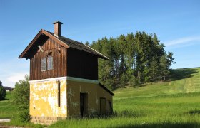 Wasserturm beim Bahnhof Steinbach/Großpertholz, © Verein Naturpark Nordwald